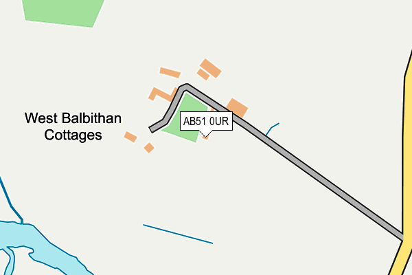 AB51 0UR map - OS OpenMap – Local (Ordnance Survey) AB51 0UR map - OS OpenMap – Local (Ordnance Survey)