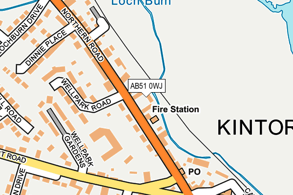 AB51 0WJ map - OS OpenMap – Local (Ordnance Survey) AB51 0WJ map - OS OpenMap – Local (Ordnance Survey)
