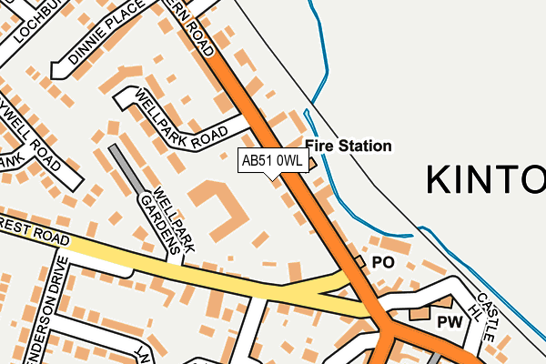 AB51 0WL map - OS OpenMap – Local (Ordnance Survey) AB51 0WL map - OS OpenMap – Local (Ordnance Survey)