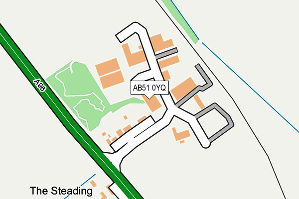 AB51 0YQ map - OS OpenMap – Local (Ordnance Survey) AB51 0YQ map - OS OpenMap – Local (Ordnance Survey)