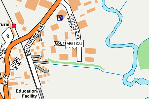 AB51 0ZJ map - OS OpenMap – Local (Ordnance Survey) AB51 0ZJ map - OS OpenMap – Local (Ordnance Survey)
