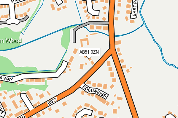 AB51 0ZN map - OS OpenMap – Local (Ordnance Survey) AB51 0ZN map - OS OpenMap – Local (Ordnance Survey)