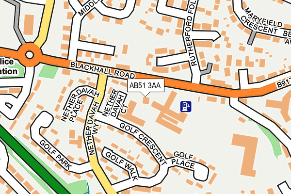 AB51 3AA map - OS OpenMap – Local (Ordnance Survey) AB51 3AA map - OS OpenMap – Local (Ordnance Survey)