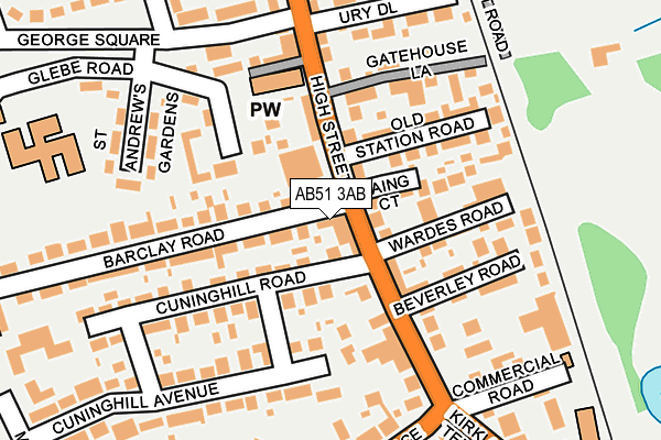 AB51 3AB map - OS OpenMap – Local (Ordnance Survey) AB51 3AB map - OS OpenMap – Local (Ordnance Survey)