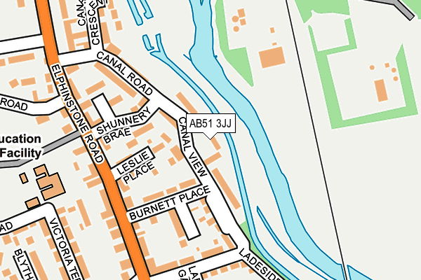 AB51 3JJ map - OS OpenMap – Local (Ordnance Survey) AB51 3JJ map - OS OpenMap – Local (Ordnance Survey)