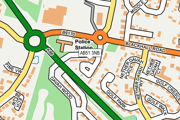 AB51 3NB map - OS OpenMap – Local (Ordnance Survey) AB51 3NB map - OS OpenMap – Local (Ordnance Survey)
