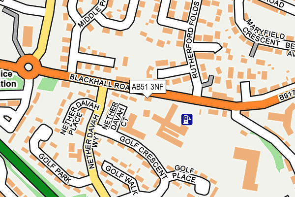 AB51 3NF map - OS OpenMap – Local (Ordnance Survey) AB51 3NF map - OS OpenMap – Local (Ordnance Survey)
