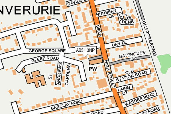 AB51 3NP map - OS OpenMap – Local (Ordnance Survey) AB51 3NP map - OS OpenMap – Local (Ordnance Survey)