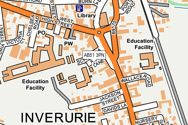 AB51 3PN map - OS OpenMap – Local (Ordnance Survey) AB51 3PN map - OS OpenMap – Local (Ordnance Survey)