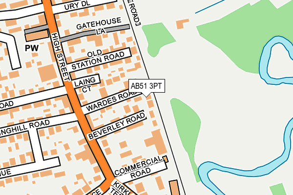 AB51 3PT map - OS OpenMap – Local (Ordnance Survey) AB51 3PT map - OS OpenMap – Local (Ordnance Survey)