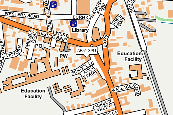 AB51 3PU map - OS OpenMap – Local (Ordnance Survey) AB51 3PU map - OS OpenMap – Local (Ordnance Survey)