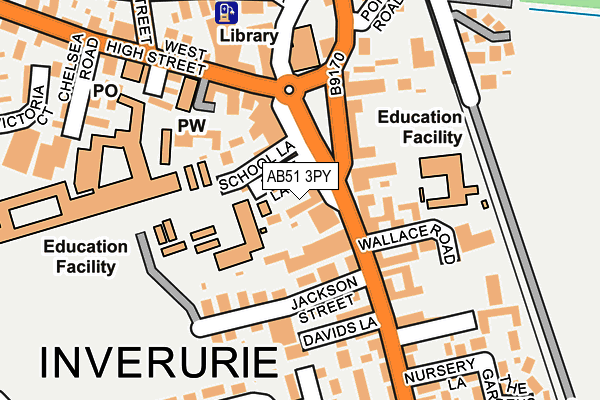 AB51 3PY map - OS OpenMap – Local (Ordnance Survey) AB51 3PY map - OS OpenMap – Local (Ordnance Survey)