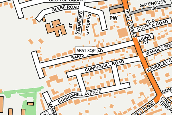 AB51 3QP map - OS OpenMap – Local (Ordnance Survey) AB51 3QP map - OS OpenMap – Local (Ordnance Survey)