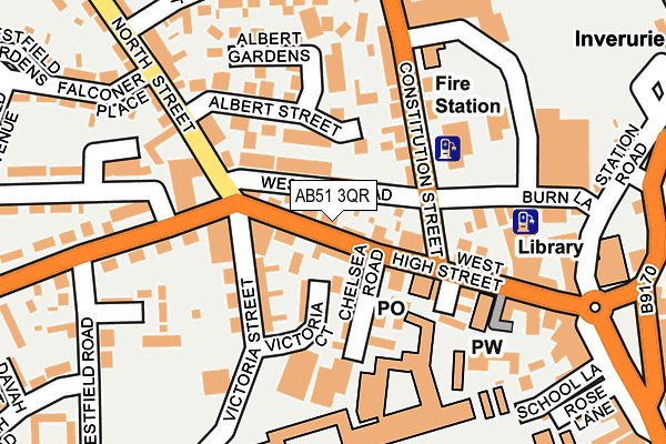 AB51 3QR map - OS OpenMap – Local (Ordnance Survey) AB51 3QR map - OS OpenMap – Local (Ordnance Survey)