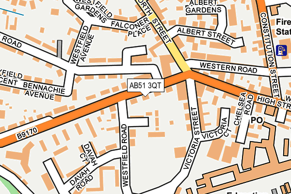 AB51 3QT map - OS OpenMap – Local (Ordnance Survey) AB51 3QT map - OS OpenMap – Local (Ordnance Survey)