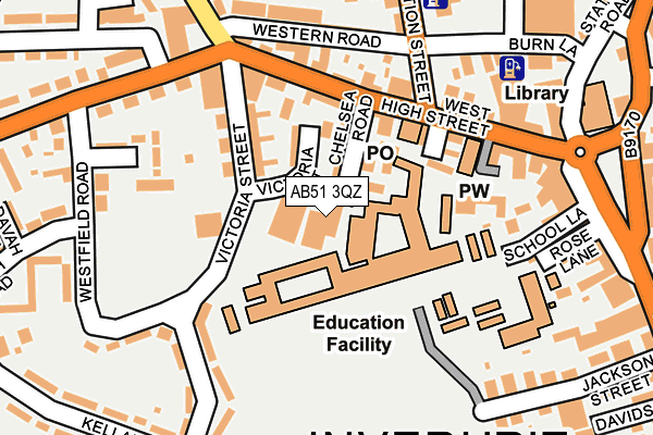 AB51 3QZ map - OS OpenMap – Local (Ordnance Survey) AB51 3QZ map - OS OpenMap – Local (Ordnance Survey)