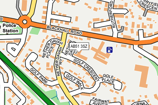 AB51 3SZ map - OS OpenMap – Local (Ordnance Survey) AB51 3SZ map - OS OpenMap – Local (Ordnance Survey)