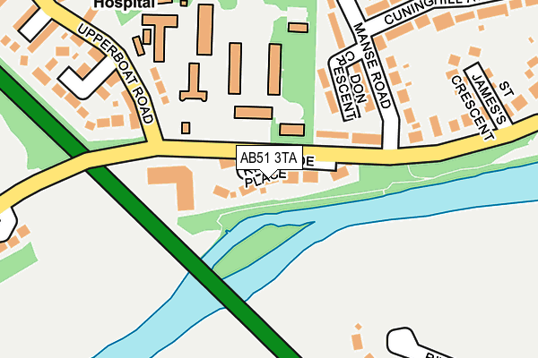 AB51 3TA map - OS OpenMap – Local (Ordnance Survey) AB51 3TA map - OS OpenMap – Local (Ordnance Survey)