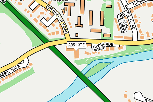 AB51 3TE map - OS OpenMap – Local (Ordnance Survey) AB51 3TE map - OS OpenMap – Local (Ordnance Survey)