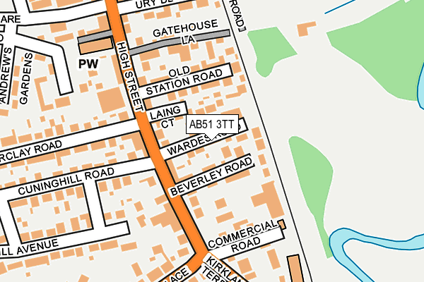 AB51 3TT map - OS OpenMap – Local (Ordnance Survey) AB51 3TT map - OS OpenMap – Local (Ordnance Survey)