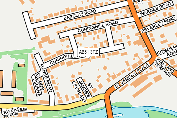AB51 3TZ map - OS OpenMap – Local (Ordnance Survey) AB51 3TZ map - OS OpenMap – Local (Ordnance Survey)