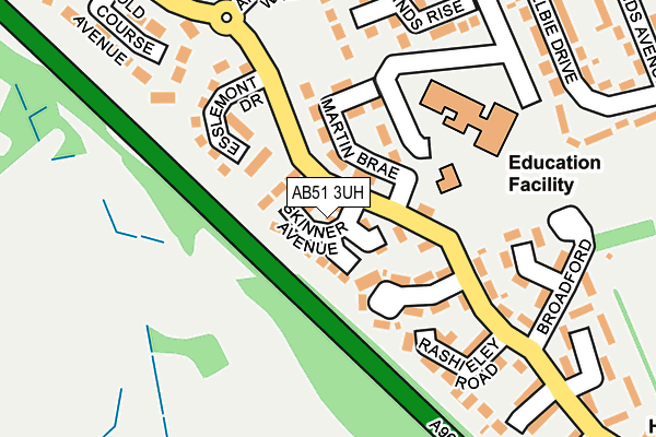 AB51 3UH map - OS OpenMap – Local (Ordnance Survey) AB51 3UH map - OS OpenMap – Local (Ordnance Survey)