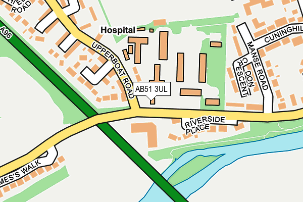 AB51 3UL map - OS OpenMap – Local (Ordnance Survey) AB51 3UL map - OS OpenMap – Local (Ordnance Survey)