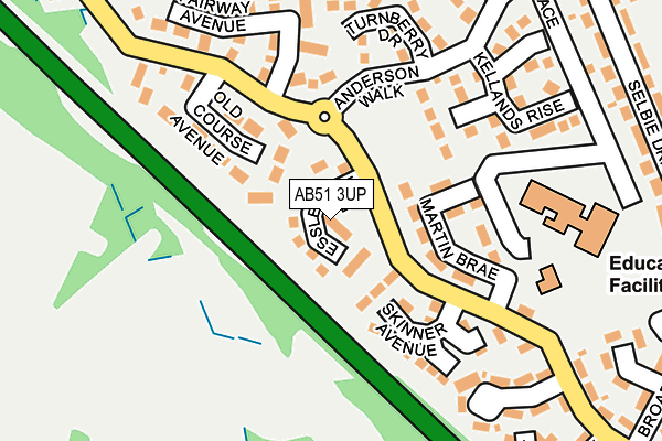AB51 3UP map - OS OpenMap – Local (Ordnance Survey) AB51 3UP map - OS OpenMap – Local (Ordnance Survey)