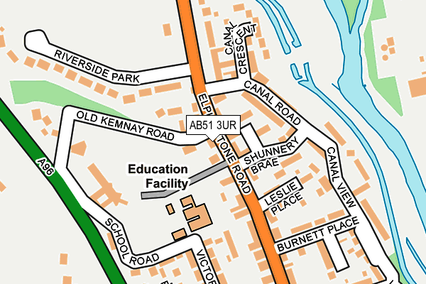 AB51 3UR map - OS OpenMap – Local (Ordnance Survey) AB51 3UR map - OS OpenMap – Local (Ordnance Survey)