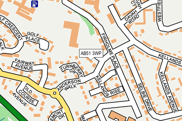 AB51 3WP map - OS OpenMap – Local (Ordnance Survey) AB51 3WP map - OS OpenMap – Local (Ordnance Survey)
