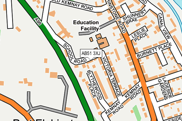 AB51 3XJ map - OS OpenMap – Local (Ordnance Survey) AB51 3XJ map - OS OpenMap – Local (Ordnance Survey)