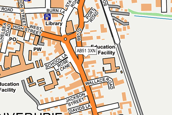 AB51 3XN map - OS OpenMap – Local (Ordnance Survey) AB51 3XN map - OS OpenMap – Local (Ordnance Survey)