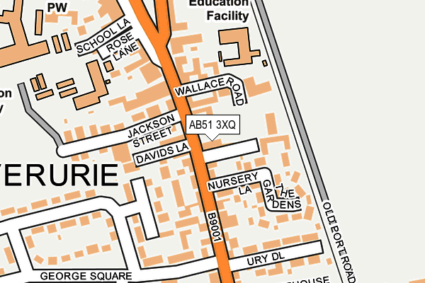 AB51 3XQ map - OS OpenMap – Local (Ordnance Survey) AB51 3XQ map - OS OpenMap – Local (Ordnance Survey)
