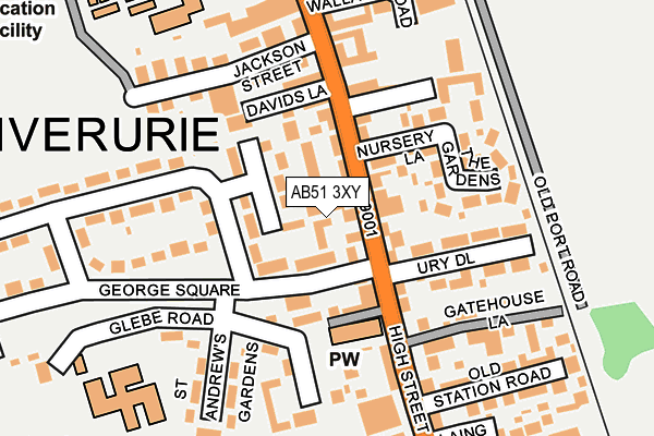 AB51 3XY map - OS OpenMap – Local (Ordnance Survey) AB51 3XY map - OS OpenMap – Local (Ordnance Survey)