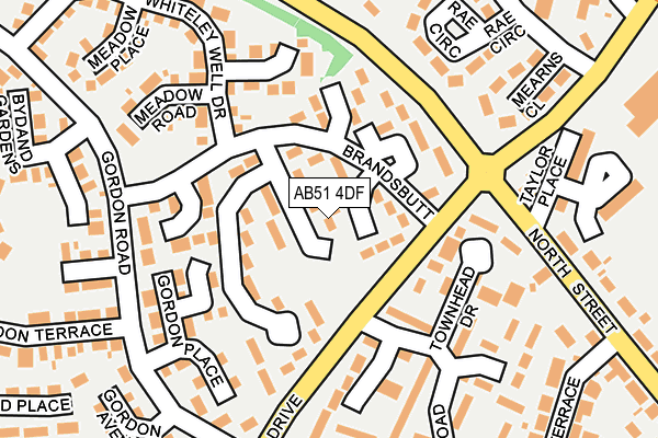 AB51 4DF map - OS OpenMap – Local (Ordnance Survey) AB51 4DF map - OS OpenMap – Local (Ordnance Survey)
