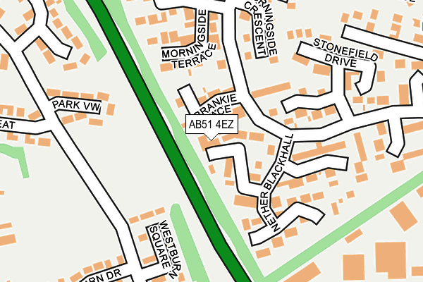 AB51 4EZ map - OS OpenMap – Local (Ordnance Survey) AB51 4EZ map - OS OpenMap – Local (Ordnance Survey)