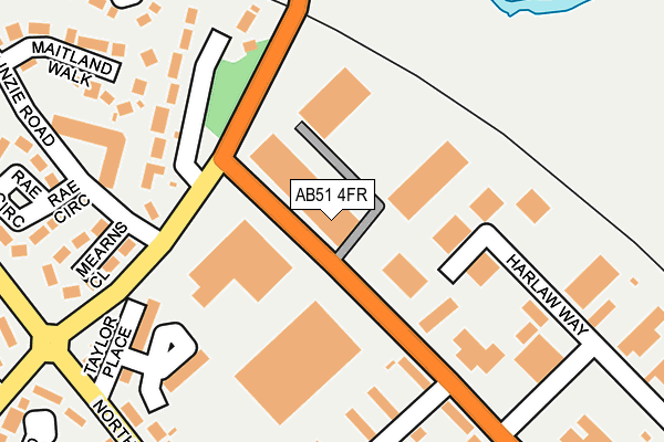 AB51 4FR map - OS OpenMap – Local (Ordnance Survey) AB51 4FR map - OS OpenMap – Local (Ordnance Survey)