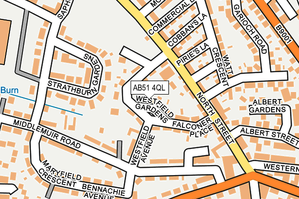 AB51 4QL map - OS OpenMap – Local (Ordnance Survey) AB51 4QL map - OS OpenMap – Local (Ordnance Survey)