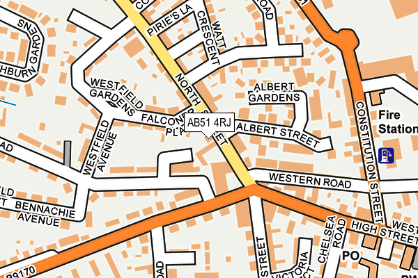 AB51 4RJ map - OS OpenMap – Local (Ordnance Survey) AB51 4RJ map - OS OpenMap – Local (Ordnance Survey)