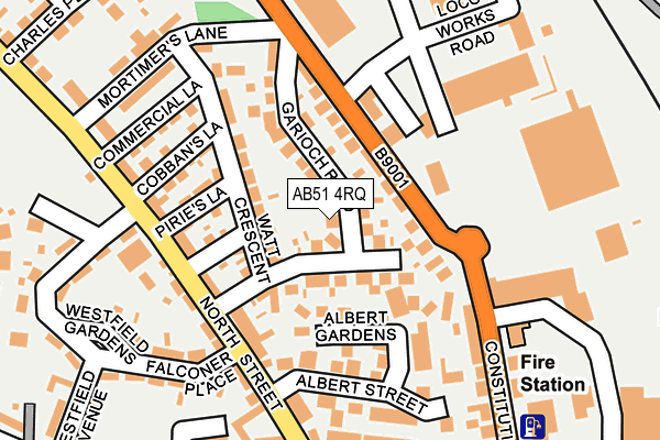 AB51 4RQ map - OS OpenMap – Local (Ordnance Survey) AB51 4RQ map - OS OpenMap – Local (Ordnance Survey)