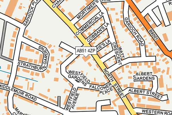 AB51 4ZP map - OS OpenMap – Local (Ordnance Survey) AB51 4ZP map - OS OpenMap – Local (Ordnance Survey)