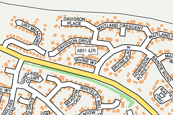 AB51 4ZR map - OS OpenMap – Local (Ordnance Survey) AB51 4ZR map - OS OpenMap – Local (Ordnance Survey)