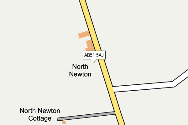 AB51 5AJ map - OS OpenMap – Local (Ordnance Survey) AB51 5AJ map - OS OpenMap – Local (Ordnance Survey)