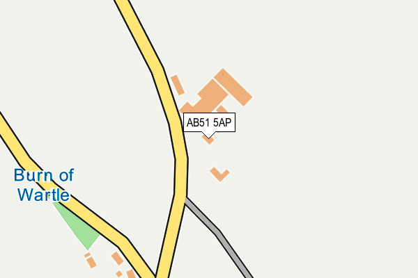 AB51 5AP map - OS OpenMap – Local (Ordnance Survey) AB51 5AP map - OS OpenMap – Local (Ordnance Survey)