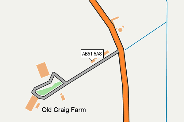 AB51 5AS map - OS OpenMap – Local (Ordnance Survey) AB51 5AS map - OS OpenMap – Local (Ordnance Survey)