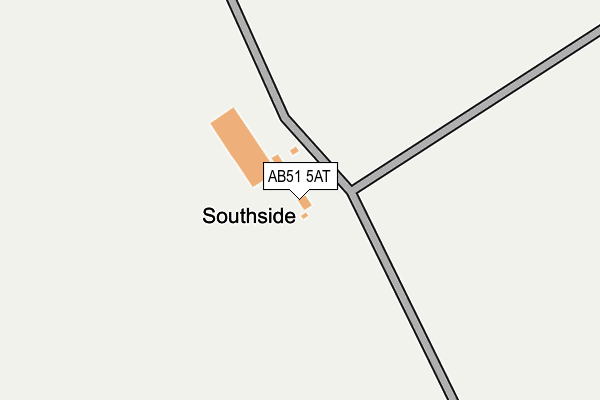 AB51 5AT map - OS OpenMap – Local (Ordnance Survey) AB51 5AT map - OS OpenMap – Local (Ordnance Survey)