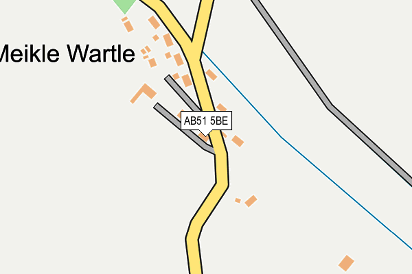 AB51 5BE map - OS OpenMap – Local (Ordnance Survey) AB51 5BE map - OS OpenMap – Local (Ordnance Survey)