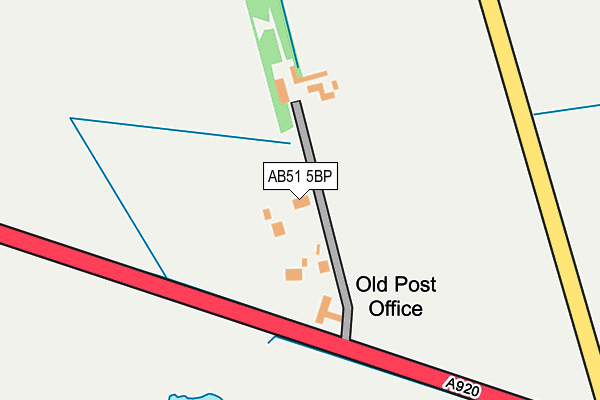 AB51 5BP map - OS OpenMap – Local (Ordnance Survey) AB51 5BP map - OS OpenMap – Local (Ordnance Survey)