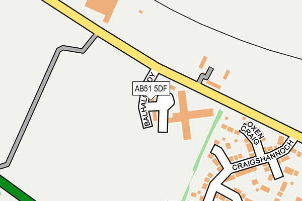 AB51 5DF map - OS OpenMap – Local (Ordnance Survey) AB51 5DF map - OS OpenMap – Local (Ordnance Survey)