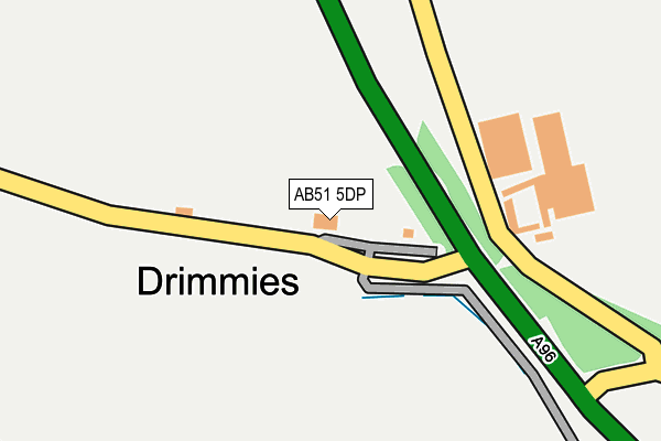 AB51 5DP map - OS OpenMap – Local (Ordnance Survey) AB51 5DP map - OS OpenMap – Local (Ordnance Survey)